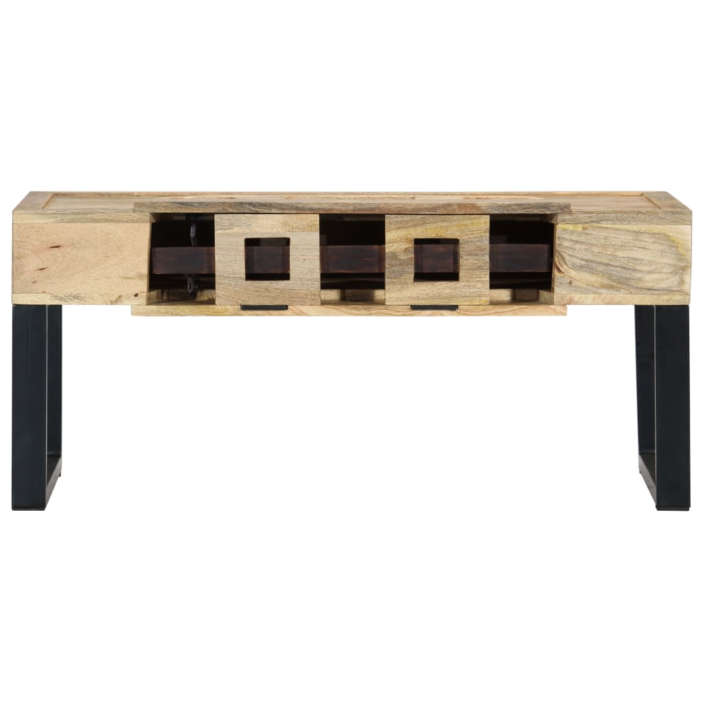 Konferenční Stolek Styl Kazety 100X52X45 Cm Masivní Mangovník