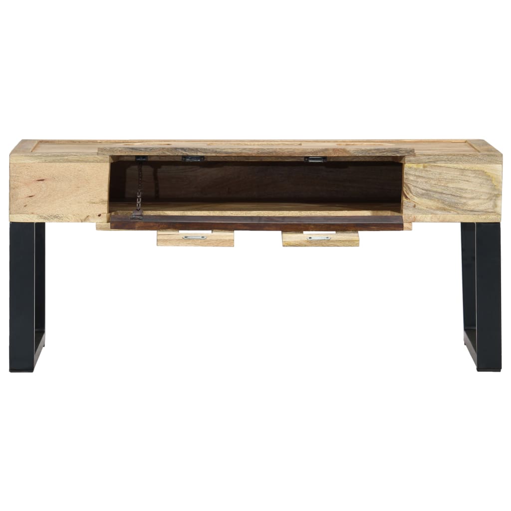 Konferenční Stolek Styl Kazety 100X52X45 Cm Masivní Mangovník
