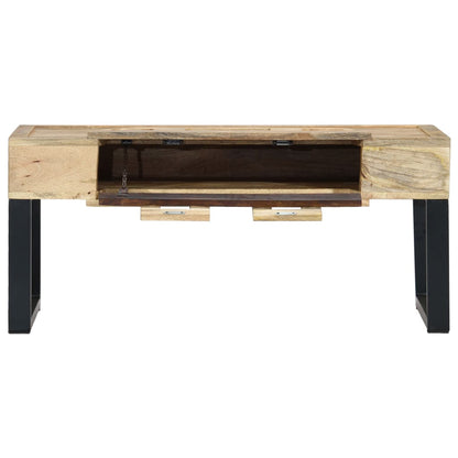 Konferenční Stolek Styl Kazety 100X52X45 Cm Masivní Mangovník