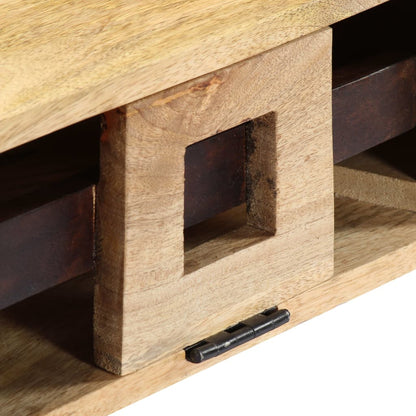 Konferenční Stolek Styl Kazety 100X52X45 Cm Masivní Mangovník