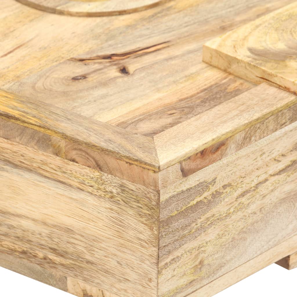 Konferenční Stolek Styl Kazety 100X52X45 Cm Masivní Mangovník