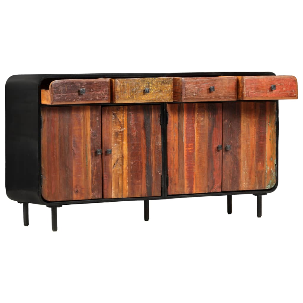 Příborník Masivní Recyklované Dřevo 140 X 35 X 76 Cm