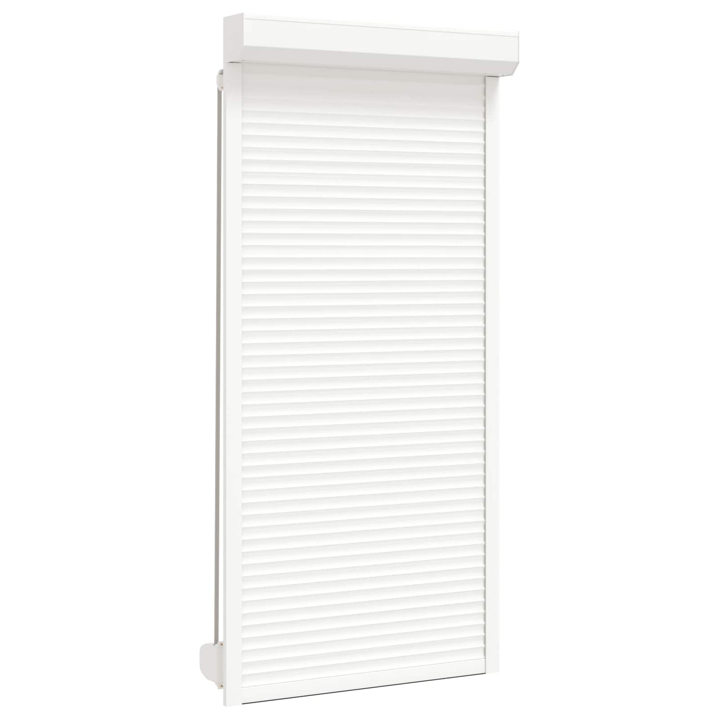 Roletové Žaluzie Bílý 100 X 210 Cm Hliník A Polyuretan