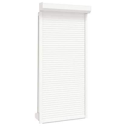Roletové Žaluzie Bílý 100 X 210 Cm Hliník A Polyuretan