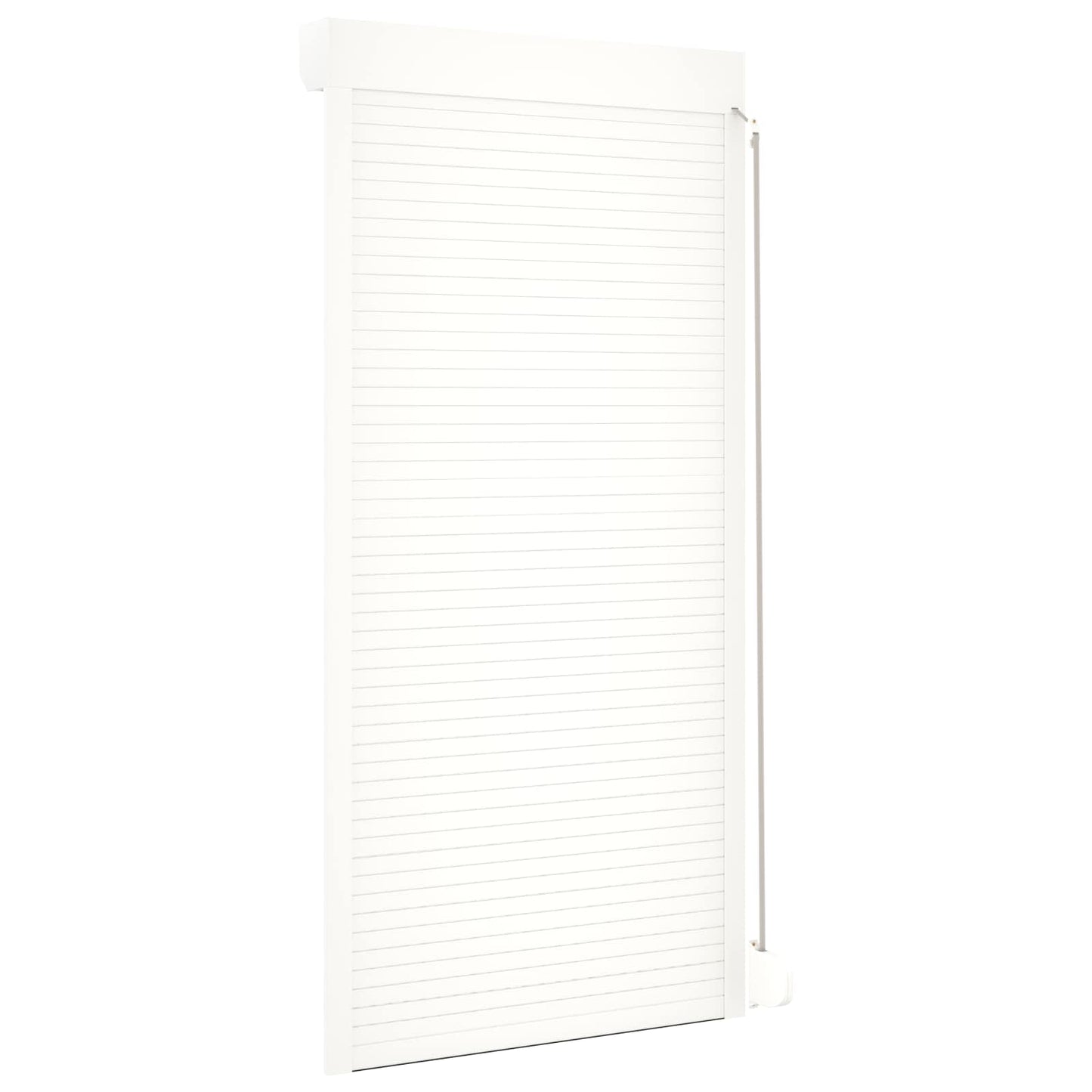 Roletové Žaluzie Bílý 100 X 210 Cm Hliník A Polyuretan