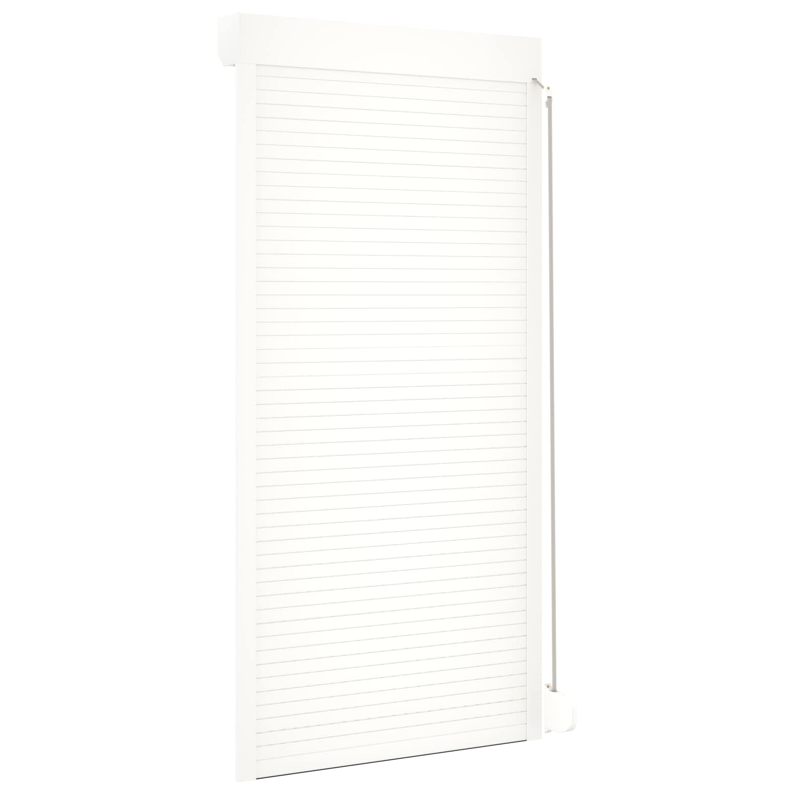 Roletové Žaluzie Bílý 100 X 210 Cm Hliník A Polyuretan