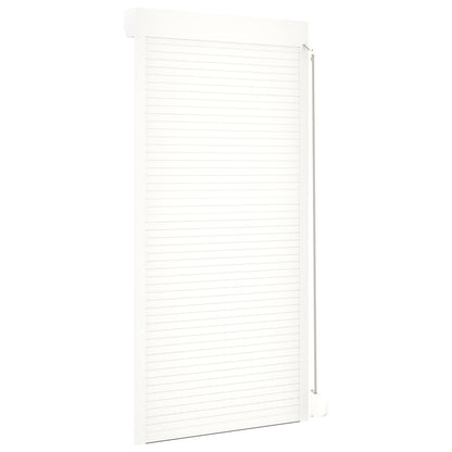 Roletové Žaluzie Bílý 100 X 210 Cm Hliník A Polyuretan