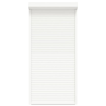 Roletové Žaluzie Bílý 100 X 210 Cm Hliník A Polyuretan