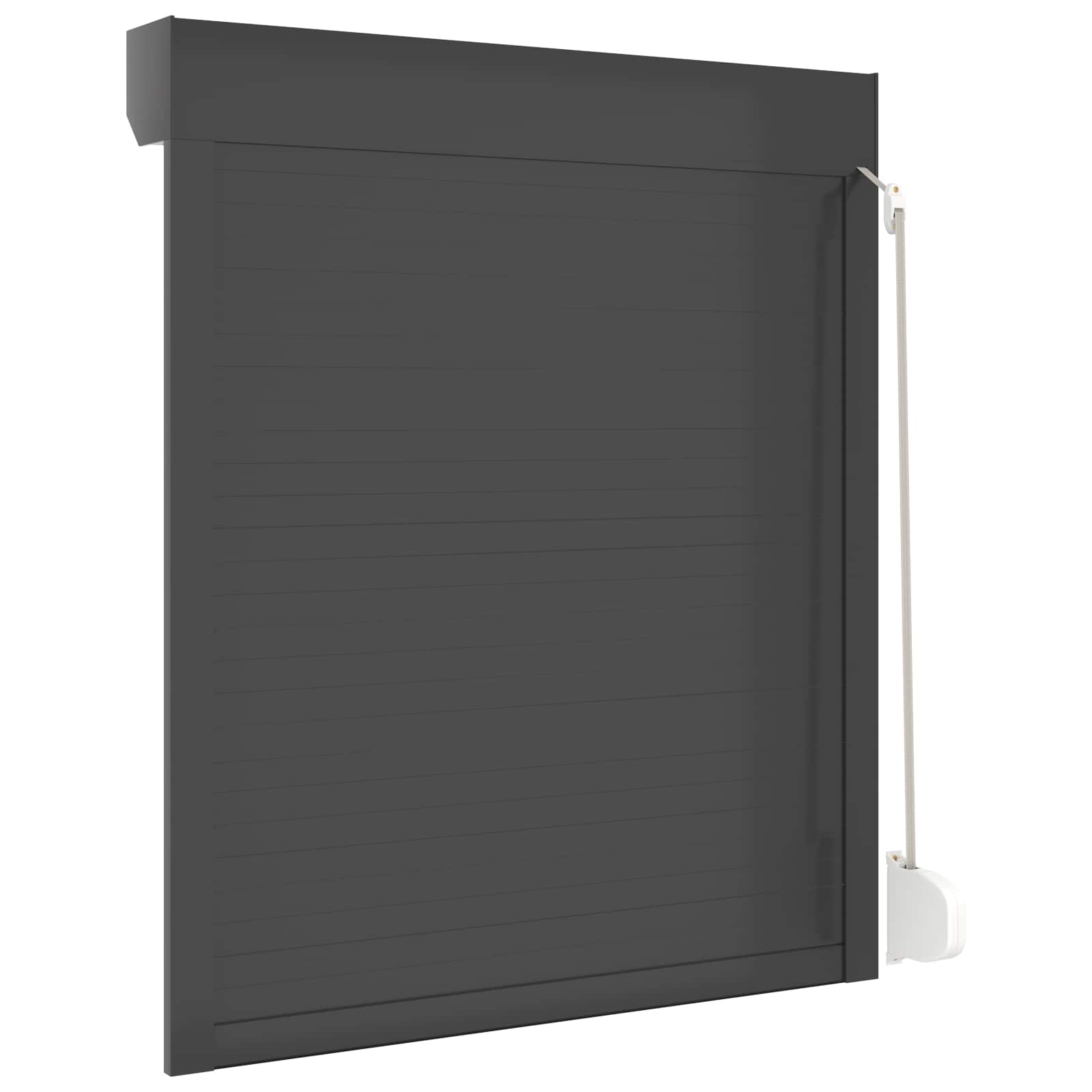 Roletové Žaluzie Antracit 100 X 130 Cm Hliník A Polyuretan