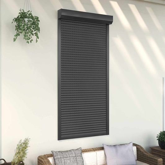 Roletové Žaluzie Antracit 100 X 210 Cm Hliník A Polyuretan