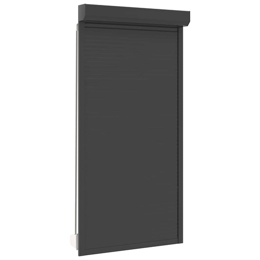 Roletové Žaluzie Antracit 110 X 220 Cm Hliník A Polyuretan