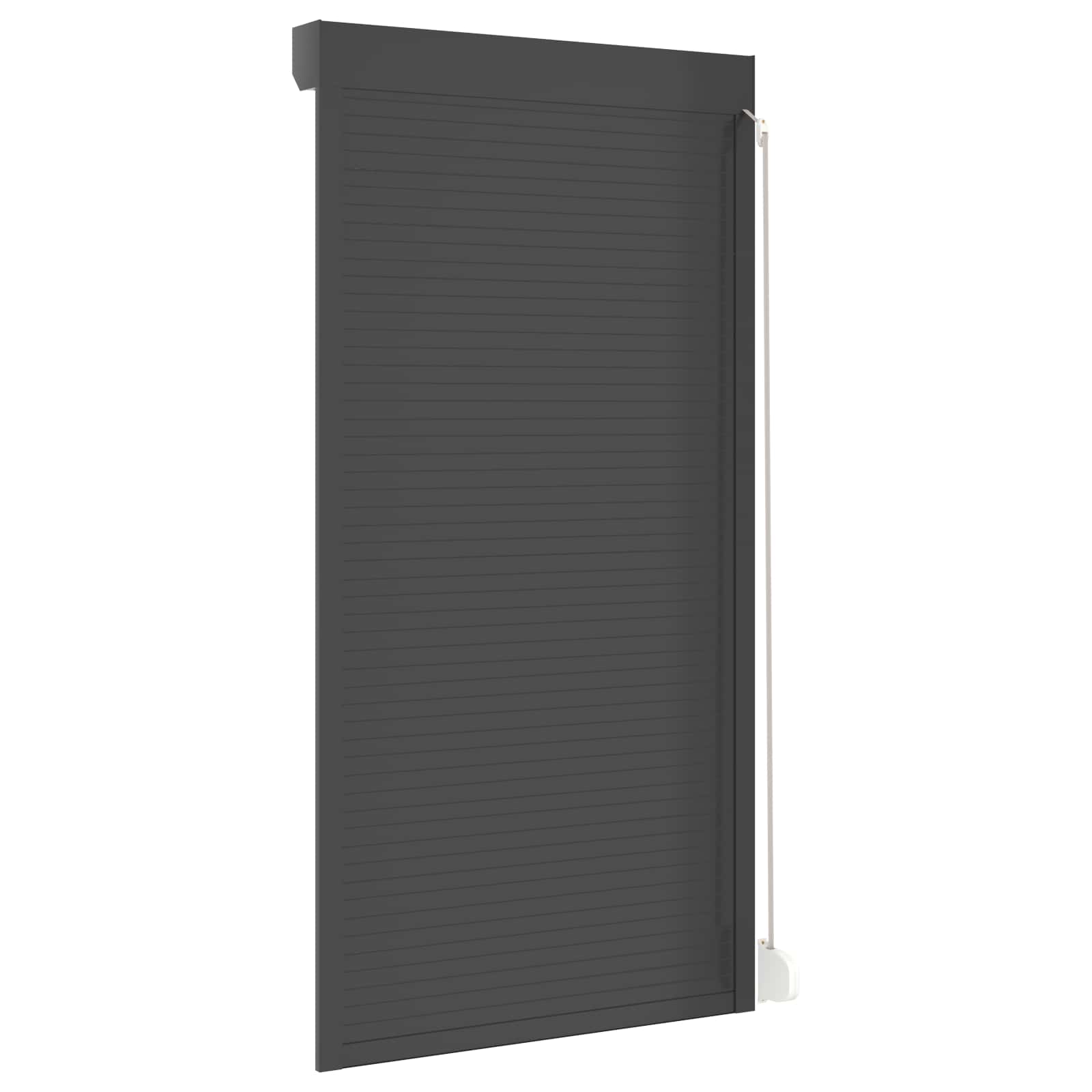 Roletové Žaluzie Antracit 110 X 220 Cm Hliník A Polyuretan