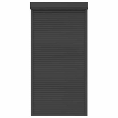 Roletové Žaluzie Antracit 110 X 220 Cm Hliník A Polyuretan