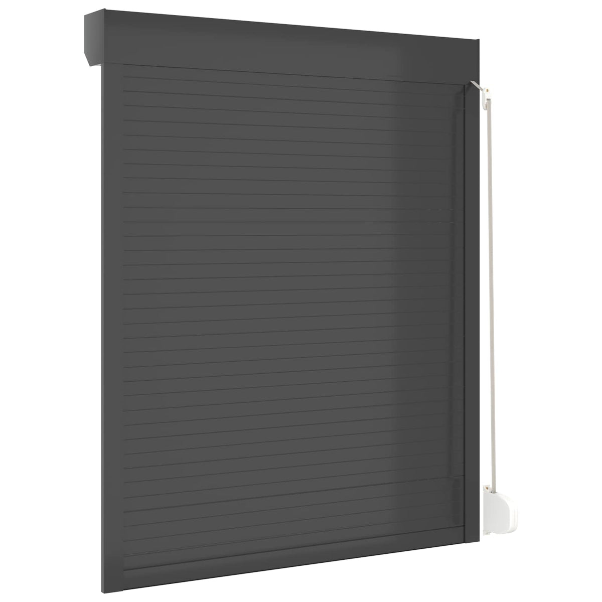 Roletové Žaluzie Antracit 120 X 150 Cm Hliník A Polyuretan