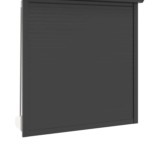 Roletové Žaluzie Antracit 130 X 140 Cm Hliník A Polyuretan