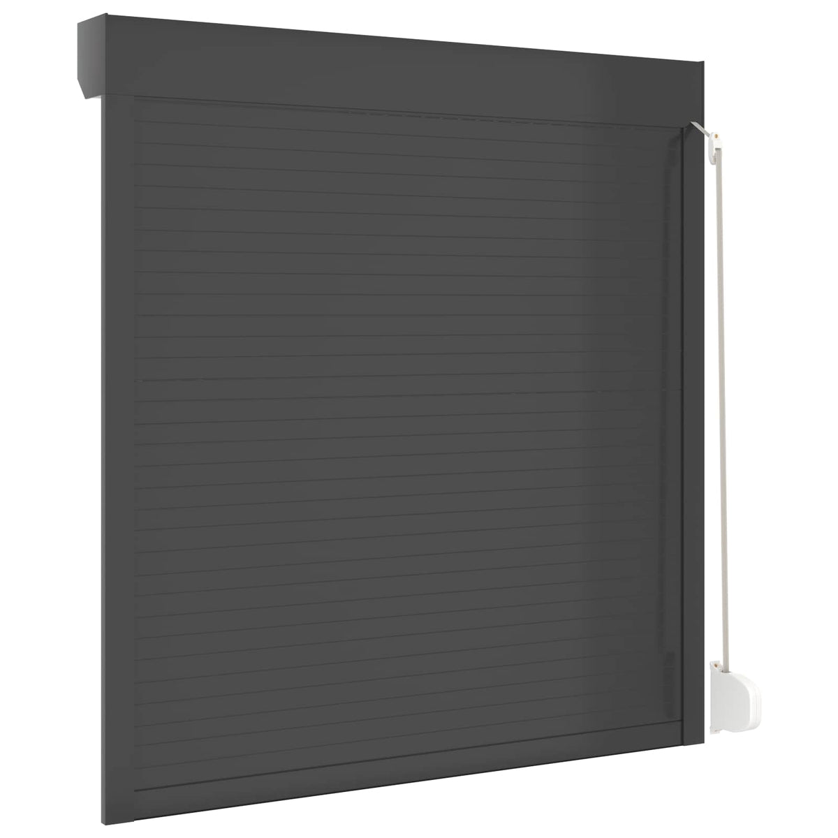 Roletové Žaluzie Antracit 130 X 140 Cm Hliník A Polyuretan