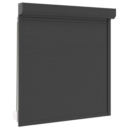 Roletové Žaluzie Antracit 140 X 150 Cm Hliník A Polyuretan