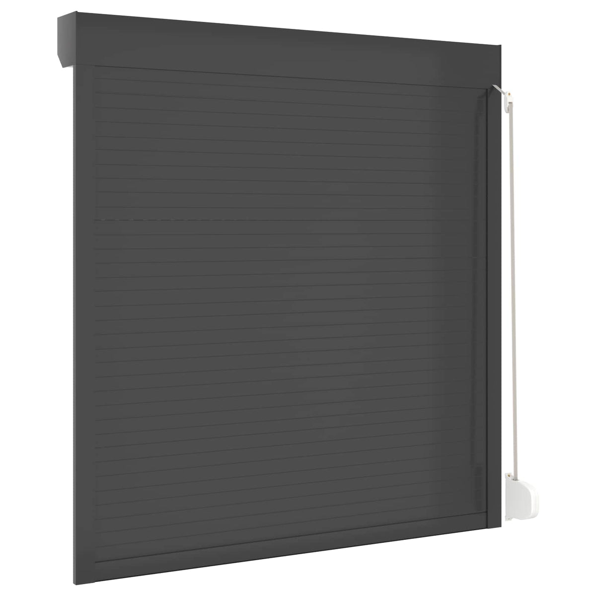 Roletové Žaluzie Antracit 140 X 150 Cm Hliník A Polyuretan