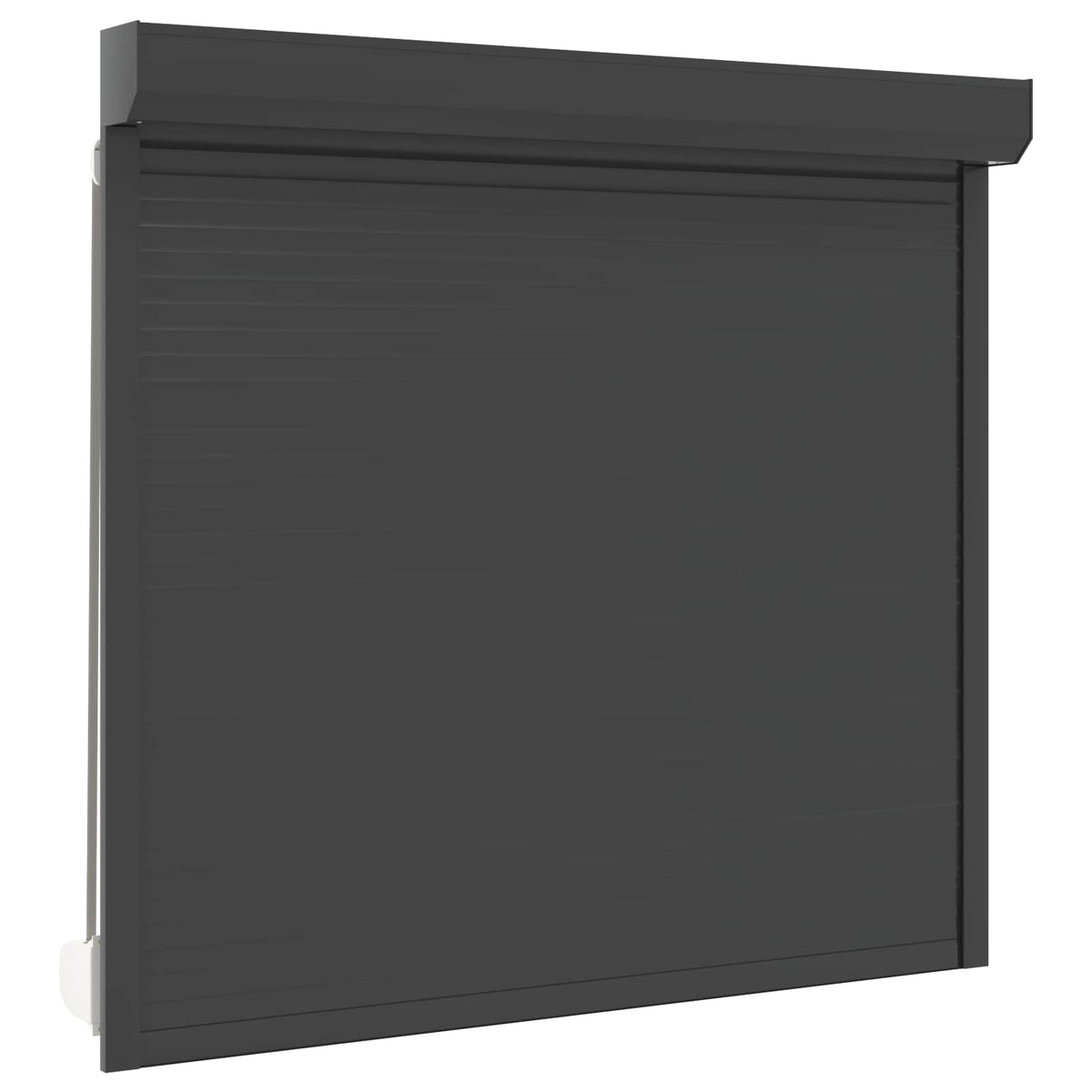 Roletové Žaluzie Antracit 160 X 150 Cm Hliník A Polyuretan
