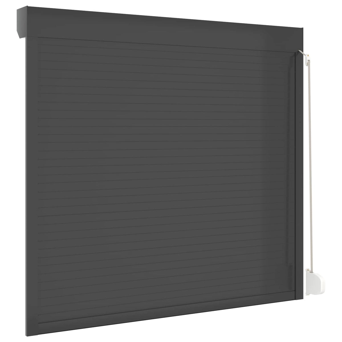Roletové Žaluzie Antracit 160 X 150 Cm Hliník A Polyuretan
