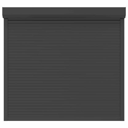 Roletové Žaluzie Antracit 160 X 150 Cm Hliník A Polyuretan