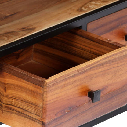 Tv Stolek 120 X 30 X 40 Cm Masivní Recyklované Dřevo A Ocel