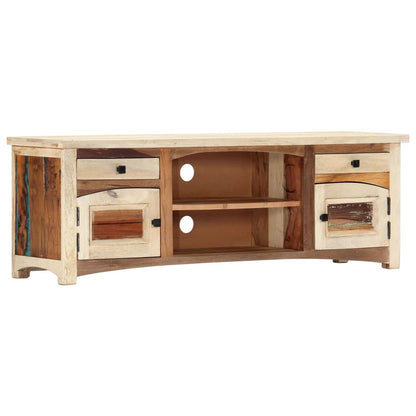Tv Stolek 120 X 30 X 40 Cm Masivní Recyklované Dřevo