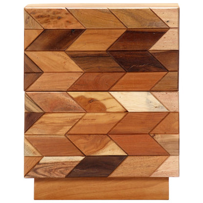 Noční Stolek 40 X 30 X 50 Cm Masivní Recyklované Dřevo
