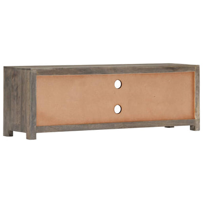 Tv Stolek Šedý 120 X 30 X 40 Cm Masivní Mangovníkové Dřevo