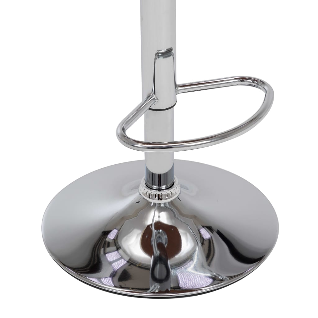 Barové Stoličky 2 Ks Krémové Ohýbané Dřevo A Umělá Kůže