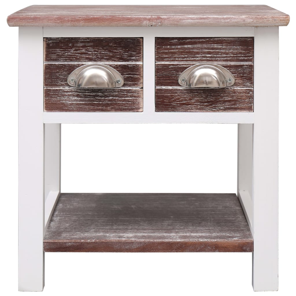 Odkládací Stolek Hnědý 40 X 40 X 40 Cm Dřevo Pavlovnie