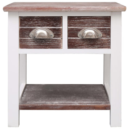 Odkládací Stolek Hnědý 40 X 40 X 40 Cm Dřevo Pavlovnie