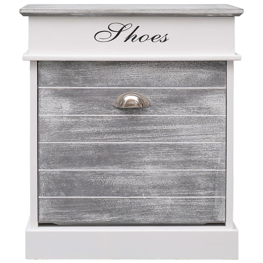 Botník Šedý 50 X 28 X 58 Cm Dřevo Pavlovnie