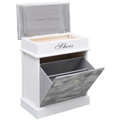 Botník Šedý 50 X 28 X 58 Cm Dřevo Pavlovnie