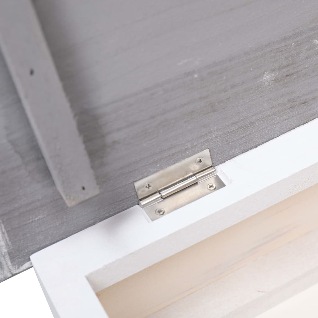 Botník Šedý 50 X 28 X 58 Cm Dřevo Pavlovnie