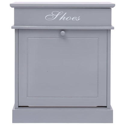 Botník Šedý 50 X 28 X 58 Cm Dřevo Pavlovnie