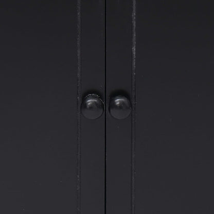 Odkládací Skříňka Černá 60 X 30 X 75 Cm Dřevo Pavlovnie