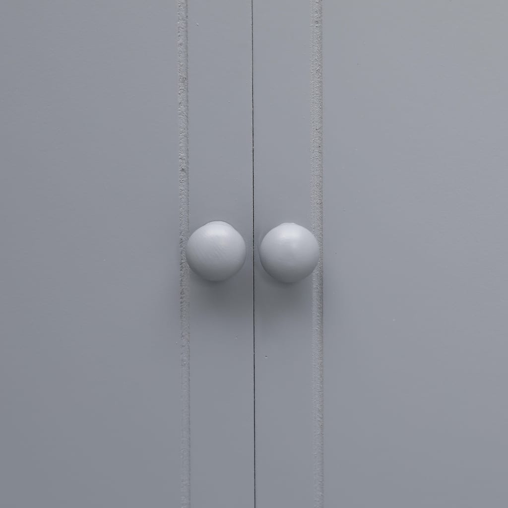 Koupelnová Skříňka Šedá 46 X 24 X 116 Cm Dřevo Pavlovnie