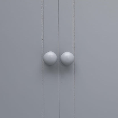 Koupelnová Skříňka Šedá 46 X 24 X 116 Cm Dřevo Pavlovnie