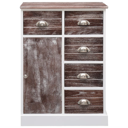 Příborník S 10 Zásuvkami Hnědý 113 X 30 X 79 Cm Dřevo