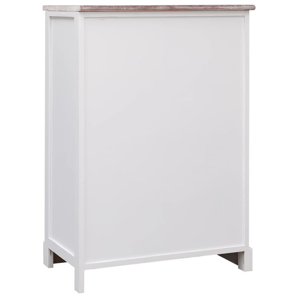 Příborník S 10 Zásuvkami Hnědý 113 X 30 X 79 Cm Dřevo