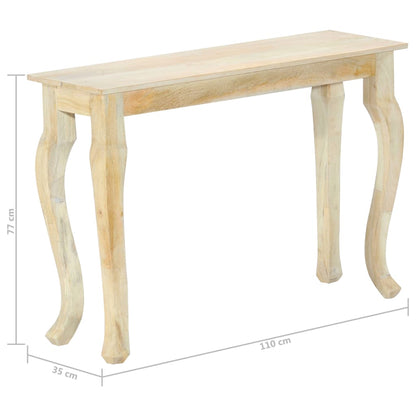 Konzolový Stolek 110 X 35 X 77 Cm Masivní Mangovníkové Dřevo