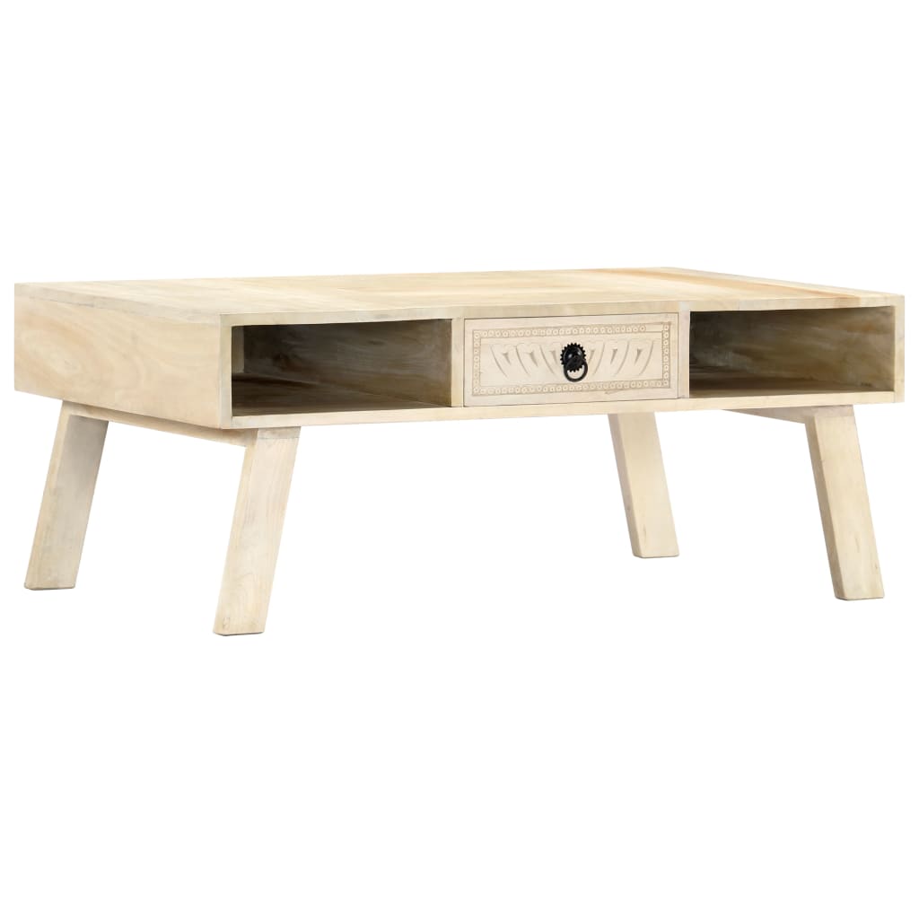 Konferenční Stolek 100 X 60 X 40 Cm Masivní Mangovníkové Dřevo