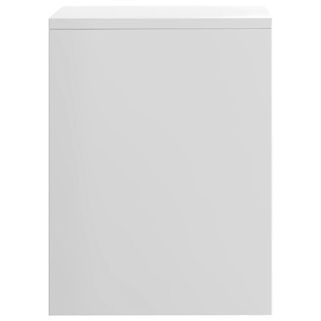 Noční Stolky 2 Ks Bílé Vysoký Lesk 40X30X40 Cm Kompozitní Dřevo