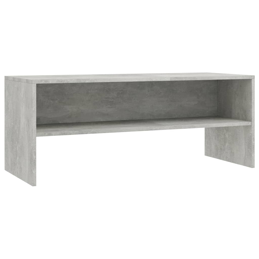 Tv Stolek Šedý 100 X 40 X 40 Cm Kompozitní Dřevo