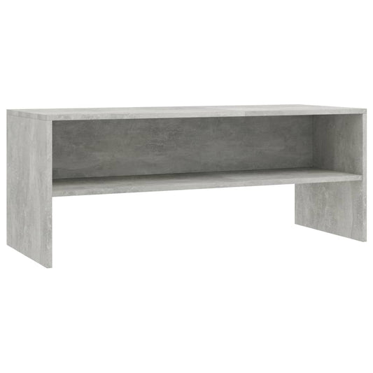 Tv Stolek Šedý 100 X 40 X 40 Cm Kompozitní Dřevo