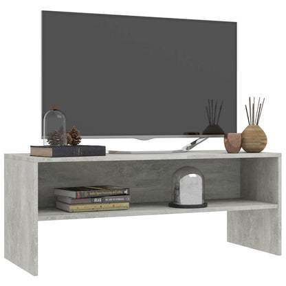 Tv Stolek Šedý 100 X 40 X 40 Cm Kompozitní Dřevo