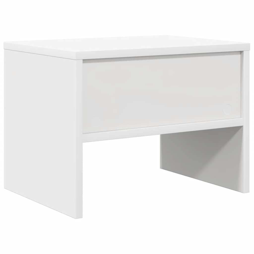 Noční Stolky 2 Ks Bílé 40 X 30 X 30 Cm Kompozitní Dřevo