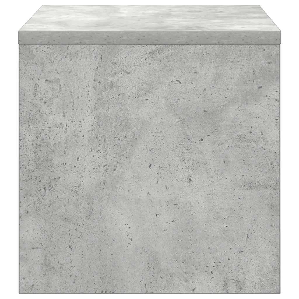 Noční Stolek Betonově Šedý 40 X 30 X 30 Cm Kompozitní Dřevo