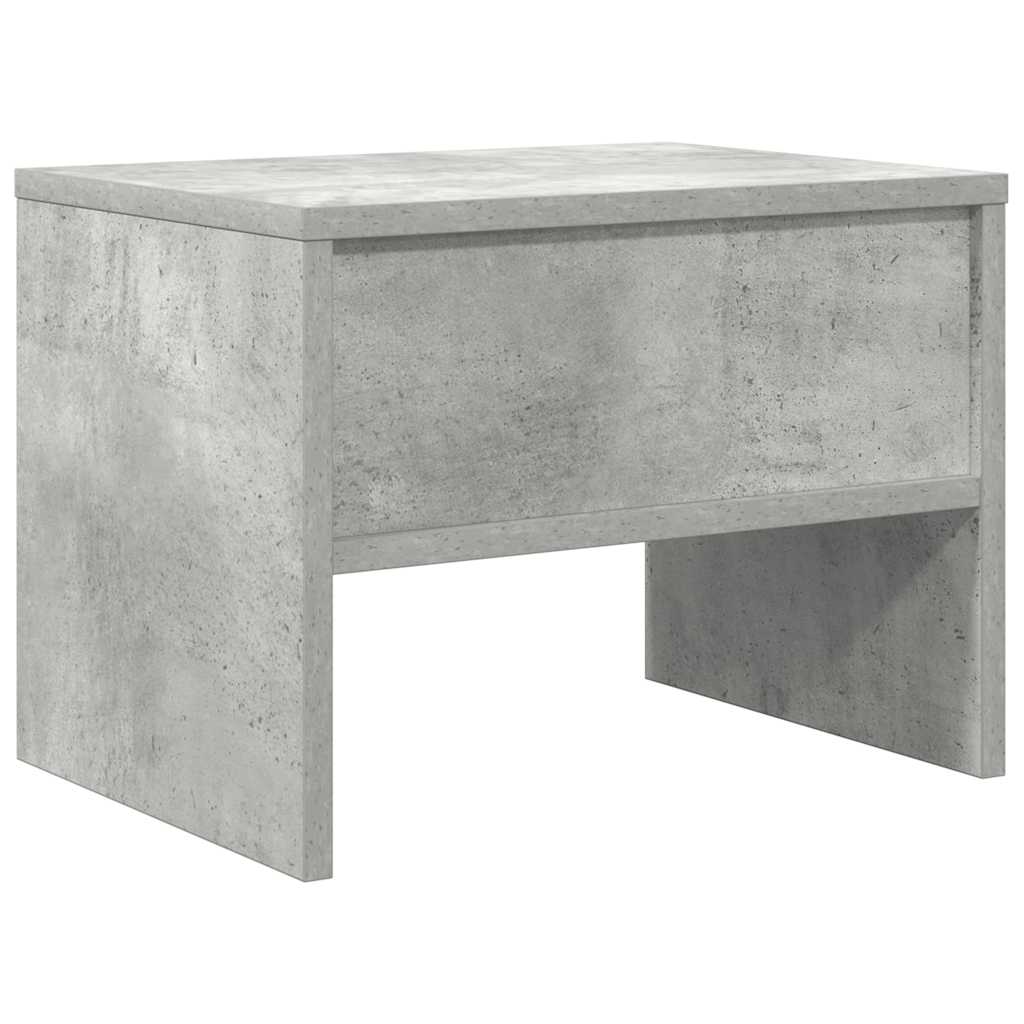 Noční Stolek Betonově Šedý 40 X 30 X 30 Cm Kompozitní Dřevo